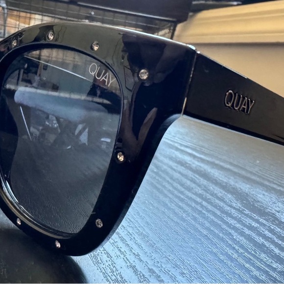 Quay AFTER HOURS RHINESTONE blk/blk •SUPER RARE• Sunglasses - Picture 12 of 12